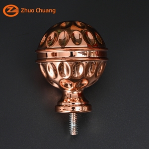 Accessoires <span class=keywords><strong>pour</strong></span> fenêtres en gros, embouts de tringle à <span class=keywords><strong>rideau</strong></span> ronds, longue durée de vie, <span class=keywords><strong>pour</strong></span> chambre à coucher - Product Image 6