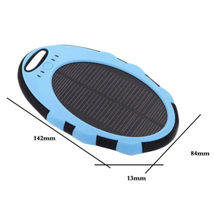 Banco de energía Solar portátil <span class=keywords><strong>para</strong></span> viaje al aire libre, doble salida, impermeable, batería de 5000mah <span class=keywords><strong>para</strong></span> cargador de teléfono móvil - Product Image 4