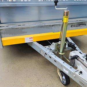 <span class=keywords><strong>Roue</strong></span> de remorque réglable en acier robuste de 500 kg, pliable automatiquement, avec roulement à billes de 60 mm zingué pour remorque professionnelle - Product Image 5