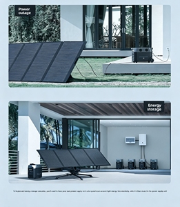 Panneau solaire photovoltaïque pliable léger <span class=keywords><strong>EcoFlow</strong></span> 220W, résistant à l'eau IP68, pour camping-car, extérieur et recharge d'énergie domestique - Product Image 2