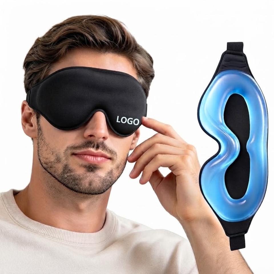 3D Cooling Gel Eye Mask for Migraines and Puffy Eyes Cold/Heat Therapy ...
