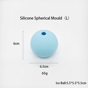 Stampo per Sfere di Ghiaccio in Silicone Ecologico Zhongli RTI14, 55mm, 2 Pollici, Singola Cavità, Lavabile in Lavastoviglie, Adatto per Microonde e Congelatore, per Whisky e Gelato - Product Image 2