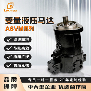 มอเตอร์ไฮดรอลิกแบบลูกสูบแกนหมุน Rexroth A6VM ปรับปริมาตรได้ สำหรับกลไกการเคลื่อนที่ - Product Image 3