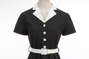 <span class=keywords><strong>Robe</strong></span> vintage pour femme, <span class=keywords><strong>longueur</strong></span> genou, manches courtes, <span class=keywords><strong>robe</strong></span> <span class=keywords><strong>de</strong></span> <span class=keywords><strong>cocktail</strong></span>, <span class=keywords><strong>robe</strong></span> <span class=keywords><strong>de</strong></span> travail, <span class=keywords><strong>robe</strong></span> d'église, <span class=keywords><strong>robe</strong></span> décontractée - Product Image 3