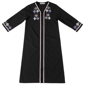 New Muslim Kids Girls Zipper Front Open Abaya marocco caftano abbigliamento islamico per bambini Eid Ramadan Jalabiya abito arabo caftano - Product Image 3
