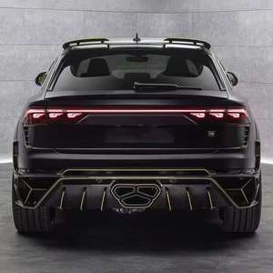 Kit de carrocería de fibra de carbono seco estilo Msy, parachoques delantero, parachoques trasero, falda lateral, alerón, capó, kit de carrocería ancho para <span class=keywords><strong>Audi</strong></span> Rsq8 2025 + - Product Image 5