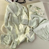 Ensemble de pyjamas en satin brodé personnalisé, basique et régulier, 2 pièces, pyjamas en soie de luxe pour femmes, pyjamas blancs pour femmes, ensembles de vêtements de nuit en satin