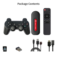 Console de jeu portable Q9 Pro sans fil 2,4 GHz pour Android TV avec sortie HD, 64 Go, prise en charge multijoueur 3D, manette sans fil