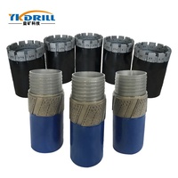 Aqbq Nq Hq Pq mèches de diamant imprégnées mèches de noyau de forage trous pour géologique et minage