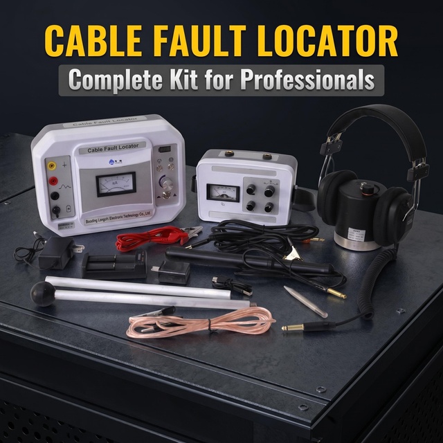 High Precision Cable Fault Path Locator Portable Underground Buried Cable Route Tracer for Power Grid Maintenance