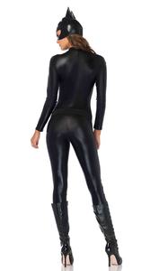 Disfraz Catsuit Negro de Cuerpo Completo para Mujer con Cierre para <span class=keywords><strong>Cosplay</strong></span> de Halloween - Product Image 6