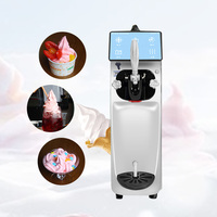 Nouveau design doux japon bureau manuel dans la cuisine faisant Italiano cône verre prix maroc Machine à crème glacée
