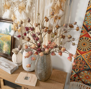 Ramas de Flores de <span class=keywords><strong>Granada</strong></span> Cuadradas Artificiales de 11 Cabezas, Ramas de Frutas Realistas Artificiales para Decoración de Bodas y Fiestas en Casa - Product Image 3