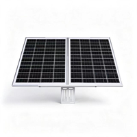 Système d'alimentation solaire 60W avec panneau solaire et batterie lithium 30AH, sortie DC12V, kit solaire hors réseau pour caméra CCTV extérieure