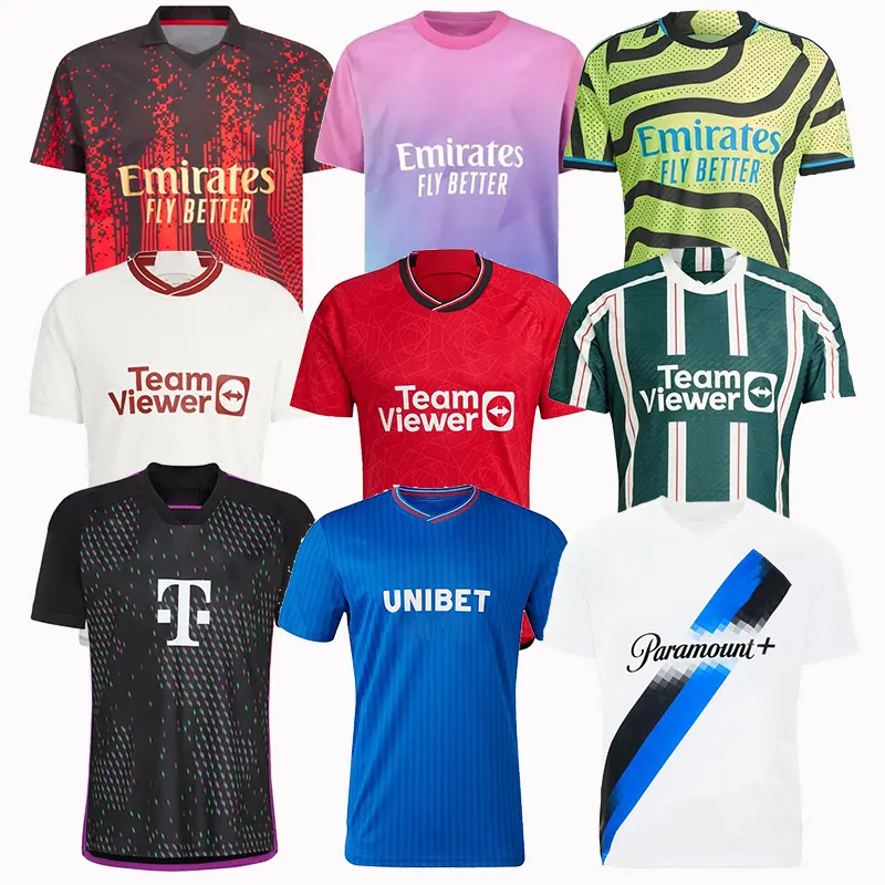 Custom New Printing Soccer Wear Design Club Team Retro Soccer Jersey Thailand Quality Football Shirts Sportswear