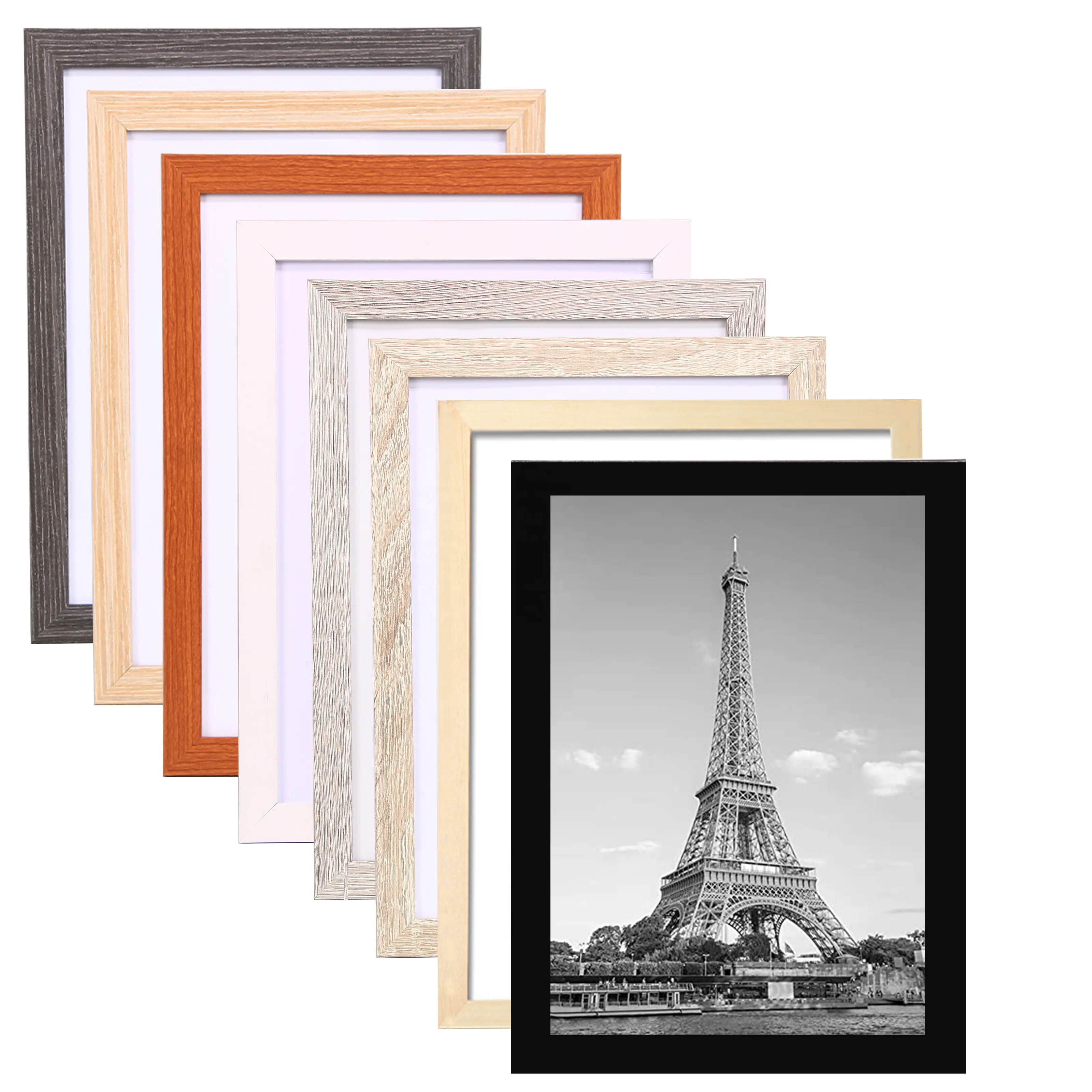 4x6 5X7 6X8 8x10 A4 A3 11x14 12x16 12x18 16x20 18x24 24x36 Noir Blanc Multicolore Affiche Cadre Photo Photo Photo Bois Cadre Photo