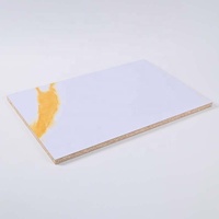 UVboard haute brillance UV mélamine panneau MDF UV PET panneau lumineux en plastique marbre UVboard feuille de PVC pour la décoration des murs