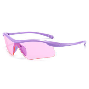 Nuevas gafas <span class=keywords><strong>de</strong></span> sol deportivas en stock con montura Beige a prueba <span class=keywords><strong>de</strong></span> viento <span class=keywords><strong>de</strong></span> una pieza PC UV400 <span class=keywords><strong>lentes</strong></span> al por mayor gafas <span class=keywords><strong>de</strong></span> ciclismo al aire libre para ciclistas - Product Image 4