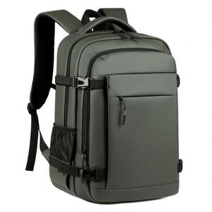 Custom Men's Waterproof Notebook <b>Laptop</b> Backpack Anti-theft PU Multi Pocket Outdoor Bagpack Fashion City Commute School <b>Bag</b> - Product Image 3