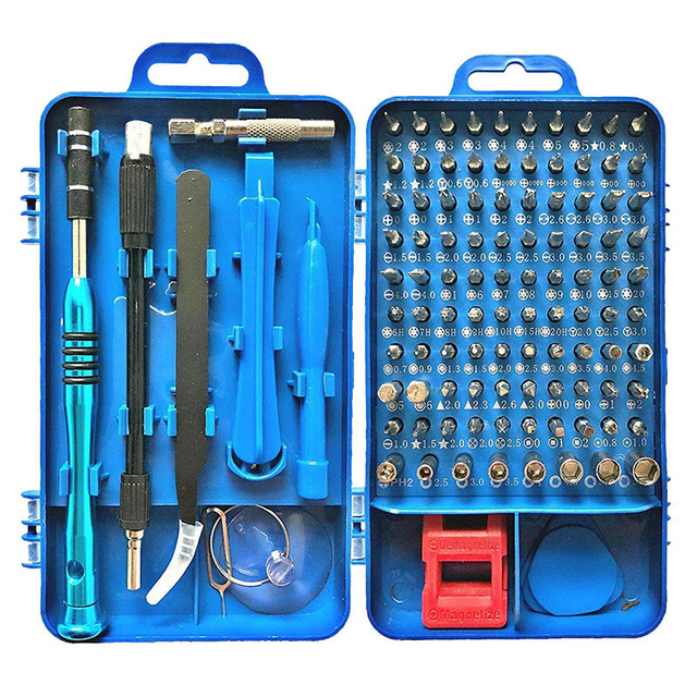 2021 Hot Sale 122 in 1 Stainless Steel Professional Multi Screwdriver Set for Laptop Computer DIY Repair Tool Kit