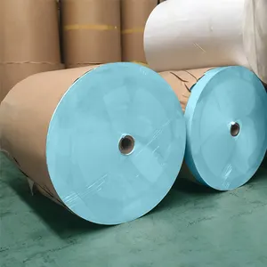 Custom PE Coated Small Roll Blue Color Release Paper Silicone Coated Release Paper