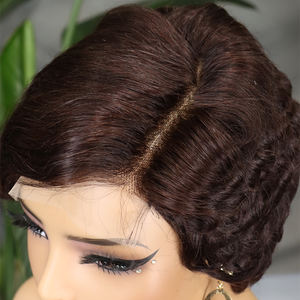 วิกผมหน้าผากลูกไม้แบบใส Pixie for Cut 5*5 สำหรับผู้หญิง ผมบ๊อบสั้น สีดำธรรมชาติ ผมบราซิลแท้ ความหนาแน่น 180% พร้อมผมเบบี้แฮร์ - Product Image 5