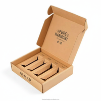 Boîte d'expédition en carton ondulé 100 % recyclable et écologique avec plateau en papier pour l'emballage durable des marques de cosmétiques