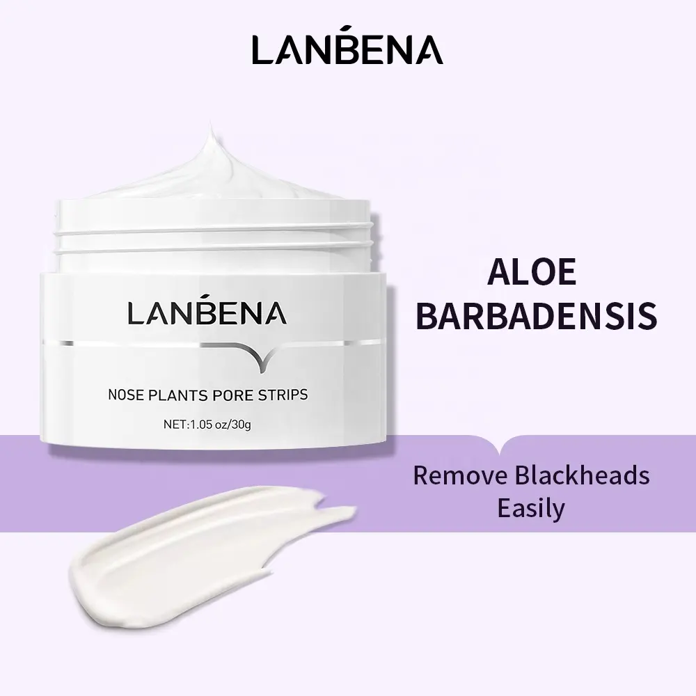 Lanbena Fabrikant 100% Authentieke Natuurlijke Mee-eter Peel Off Crème Masker Mee-eter Neus Porie Masker Remover Strips