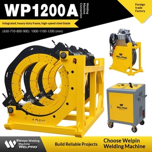 Máquina de soldadura por fusión en caliente WP1200A para tuberías de PE, máquina de soldadura a tope semiautomática hidráulica por fusión en caliente para tuberías. - Product Image 1
