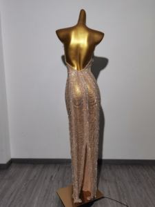 فستان طويل مأدبة عيد ميلاد ماسي مثير فستان حفلات مكشوف الظهر فستان ضيق للنساء فستان عشاء مقاس كبير فستان زفاف حفلة موسيقية مساء - Product Image 4