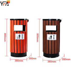 <span class=keywords><strong>Cubo</strong></span> de <span class=keywords><strong>basura</strong></span> redondo para el estrés público, compactador de bañera individual, barril interior extraíble para Patio, parque y Plaza, venta al por mayor - Product Image 2