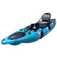 Kayak motorisé avec pédales, matériel llldpe, système de conduite avec gouvernail, pour la pêche