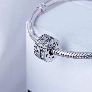 Pan Jiami - Dijes <span class=keywords><strong>de</strong></span> Plata 925 <span class=keywords><strong>de</strong></span> Alta Gama para Mujer con Diseño <span class=keywords><strong>de</strong></span> Líneas Incrustadas <span class=keywords><strong>de</strong></span> Circones, <span class=keywords><strong>Clip</strong></span> Fijo DIY - Venta al por Mayor para Fabricantes - Product Image 3