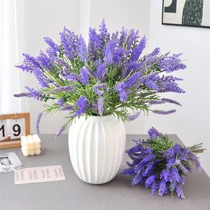 Flores Artificiales de Lavanda Yoshinobu, Flor de Seda Morada, Rama Individual para Decoración y Exhibición - Product Image 1