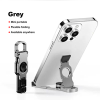 Soporte Creativo para Teléfono con Forma de Spinner, Plegable, Portátil, de Aleación de Zinc, Universal, para Escritorio, Viajes y Uso en Exteriores