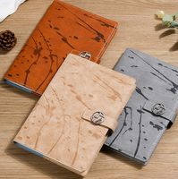 Boîte-cadeau de cahier A5 rétro personnalisé à la mode avec boucle magnétique planification d'affaires réunion bloc-notes couverture en papier Logo imprimé