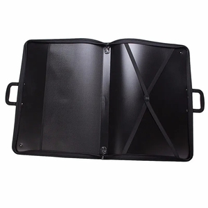Keep Smiling Art Supplies – Sacs de rangement A3/A4 pour documents, en PP noir, porte-documents pour artistes, sac de dessin pour artistes, sac de rangement pour artistes avec poignée - Product Image 6