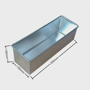 300x100x100mm Aluminum Rectangle Pullman Loaf Pan <strong>Cake</strong> <strong>Tin</strong> - Product Image 2
