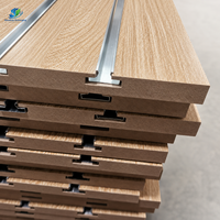 Panneau rainuré en MDF plaqué mélaminé E1 15-18mm 4x8ft, vente directe usine, style moderne