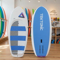 Planche de surf en fibre de verre pour le kitesurf, planche hydrofoil, aile à main, pagaie portable, planche de foil parawing, durable, haute qualité