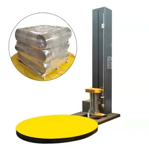 Industrial Pallet Wrapping Machine Semi automatic plastic stretch film wrapper with scale