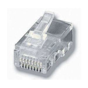 Connecteurs RJ45 - Kit de 100 unités pour les télécommunications, fabriqués en matériaux durables, idéaux pour les réseaux de données - Product Image 1