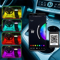 Luces LED para Coche YiLaie, Luces LED Interiores Multicolores con APP y Modo DIY, Sincronización de Música, Kit de Iluminación USB Debajo del Tablero para Automóviles
