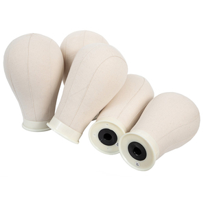Testa di Manichino in Tela <span class=keywords><strong>per</strong></span> <span class=keywords><strong>Parrucche</strong></span>, Blocco Testa Manichino <span class=keywords><strong>per</strong></span> Realizzazione <span class=keywords><strong>Parrucche</strong></span>, Esposizione e Stile, Forma Testa Umana - Product Image 2