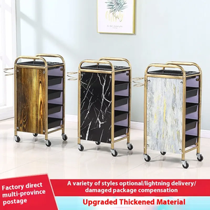 Detachable Modern Design Foldable Hair Salon <b>Trolley</b> with Gold Spa Tangle-Free Hair Universal Wheels Hairdresser Assistant - Product Image 2