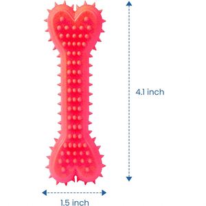 Dog Teeth Cleaning Chew Toy Bone Shape Durable <b>Bite</b> Resistant Eco-Friendly Fashion Rubber Toy for Dogs - Product Image 4