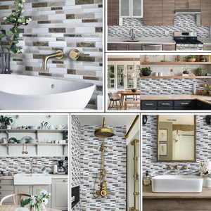 Hiện đại 3D không thấm nước tự dính vỏ dính Gạch Mosaic chịu nhiệt nhà bếp phòng tắm backsplash trong vật liệu giấy Vinyl - Product Image 6