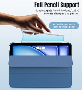<span class=keywords><strong>ProCase</strong></span> pour iPad 9/8/7 et 10.2 (2021/2020/2019) Coque arrière translucide en PU avec support léger - Bleu marine - Product Image 2