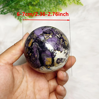 Sphère d'Opale Violette Naturelle, Boule de Cristal de Fluorite pour la Décoration de la Maison, Cadeau pour Amis et Cadeau de Fête