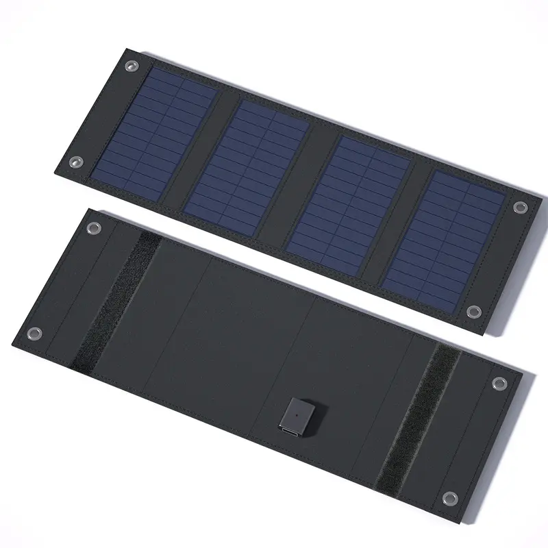 8W Fashion Monocrystalline Silicon portable charger Power Waterproof foldable Solar Charger For Smartphone